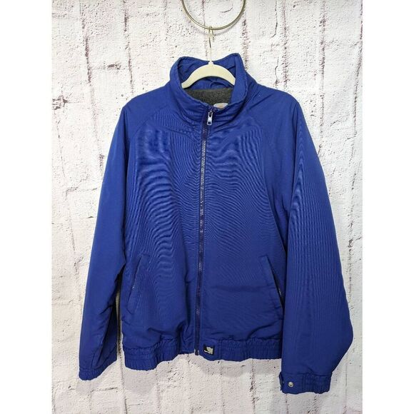 Vintage Carhartt‎ Fleece Lined Jacket Full-zip Pockets Blue Men sz XL - Picture 1 of 11